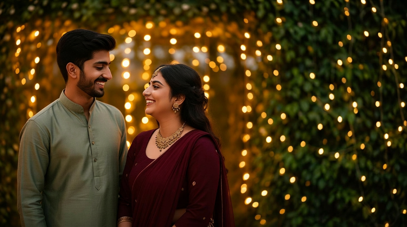 A Punjabi couple sharing a quiet moment